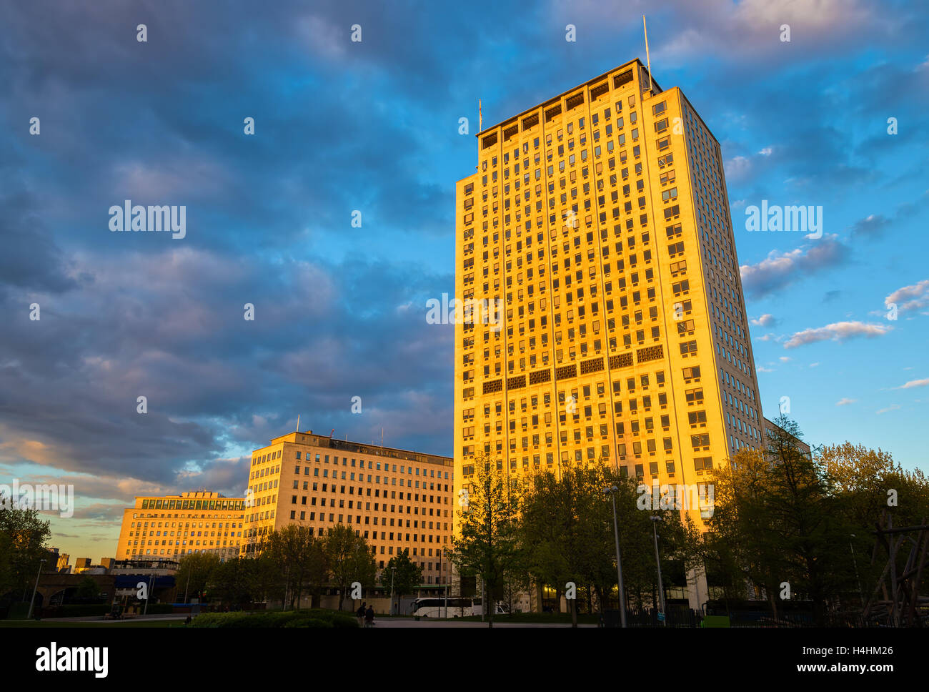 Shell-Center Gebäude in London - England Stockfoto