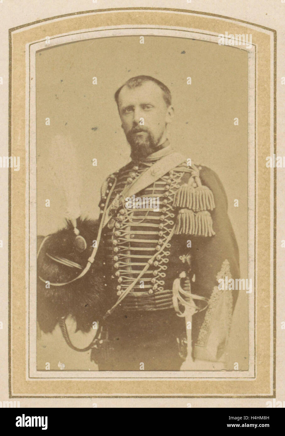 Porträt von William, Prinz von Oranien (Wiwill) in Militäruniform, anonym Stockfoto