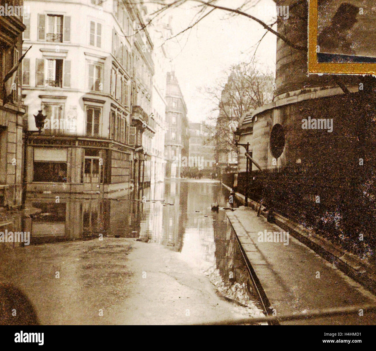 Album Überschwemmungen Paris Vororte im Jahre 1910, Frankreich, Dating jan-1910 Stockfoto