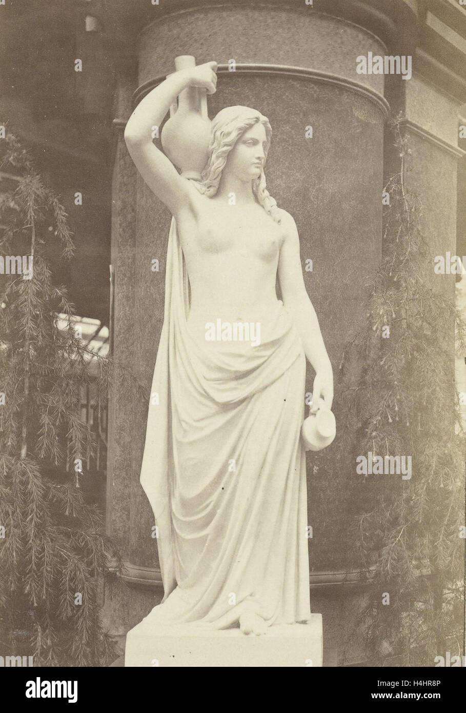 Skulptur von Rebecca Davies, ausgestellt auf der Weltausstellung London UK 1862 zugeschrieben William England, 1862 Stockfoto