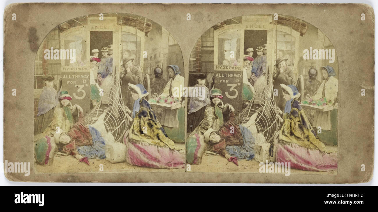 Krinoline Schwierigkeiten, anonym, 1855-1865 Stockfoto