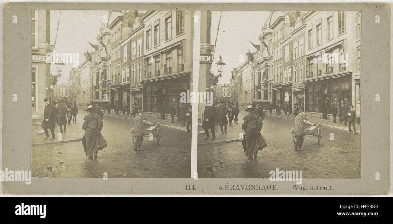 s Gravenhage Wagenstraat, den Niederlanden, anonym, 1890-1910 Stockfoto