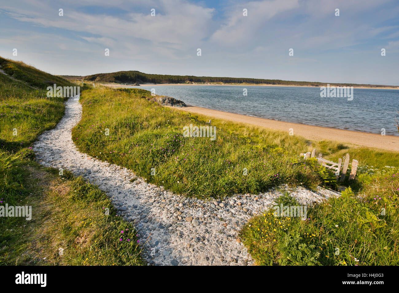 Llanddwyn Island; Strand im Sommer; Anglesey; Wales; UK Stockfoto