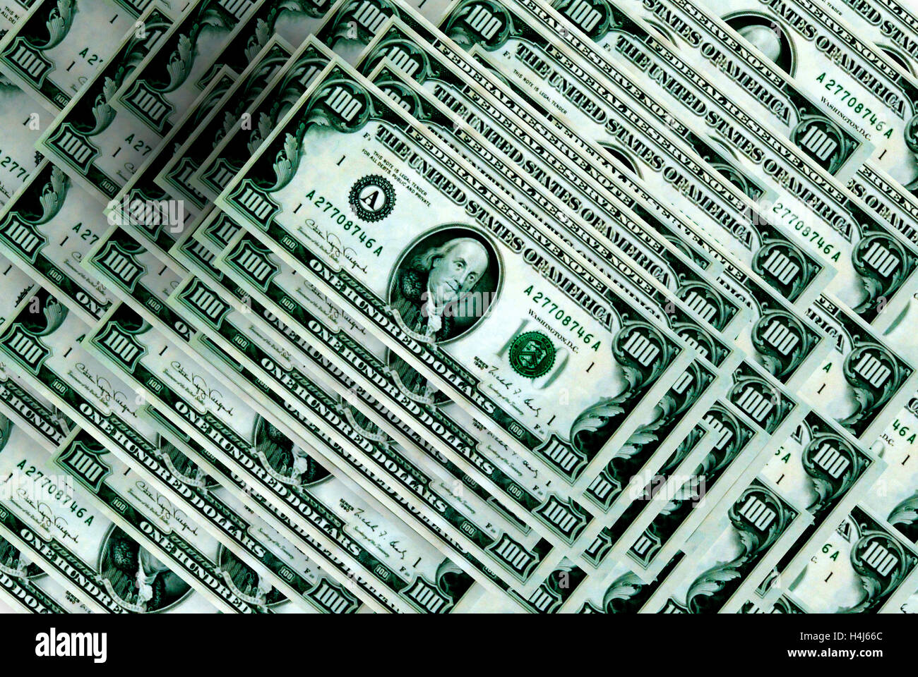 Dollar-Banknoten Hintergrund Stockfoto