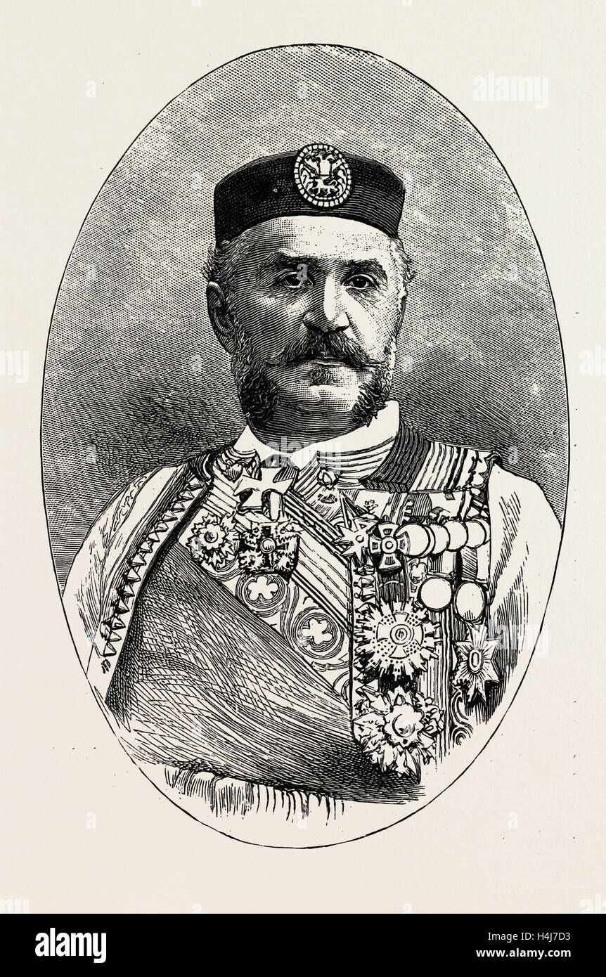 FÜRST NIKOLAUS VON MONTENEGRO, 1889 Stockfoto