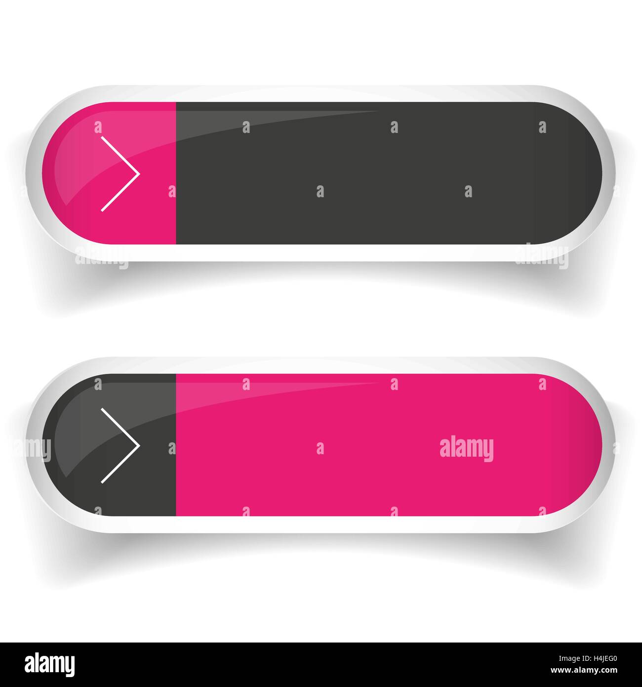 Leere Web Button set Vektor Stock Vektor