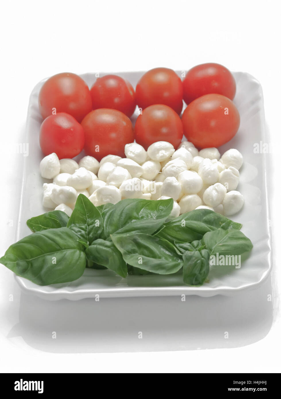 Caprese-Salat mit Tomaten und mozzarella Stockfoto