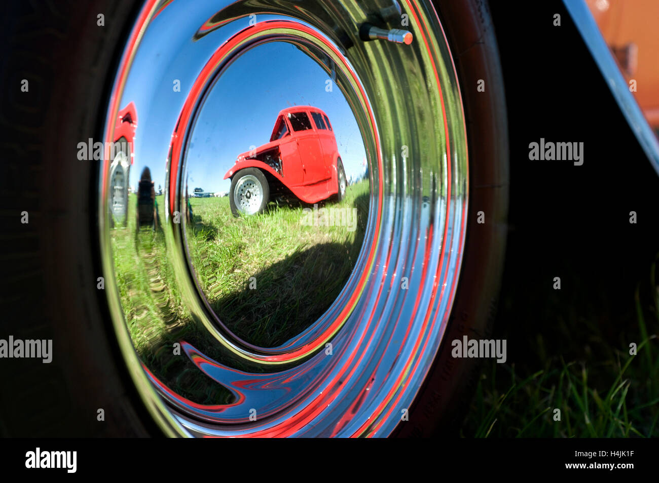 Kustom Kulture 2010, Hot Rods, custom Cars, Oldtimer und Chopper, Flughafen Schwarze Heide in Bottrop-Kirchhellen Stockfoto