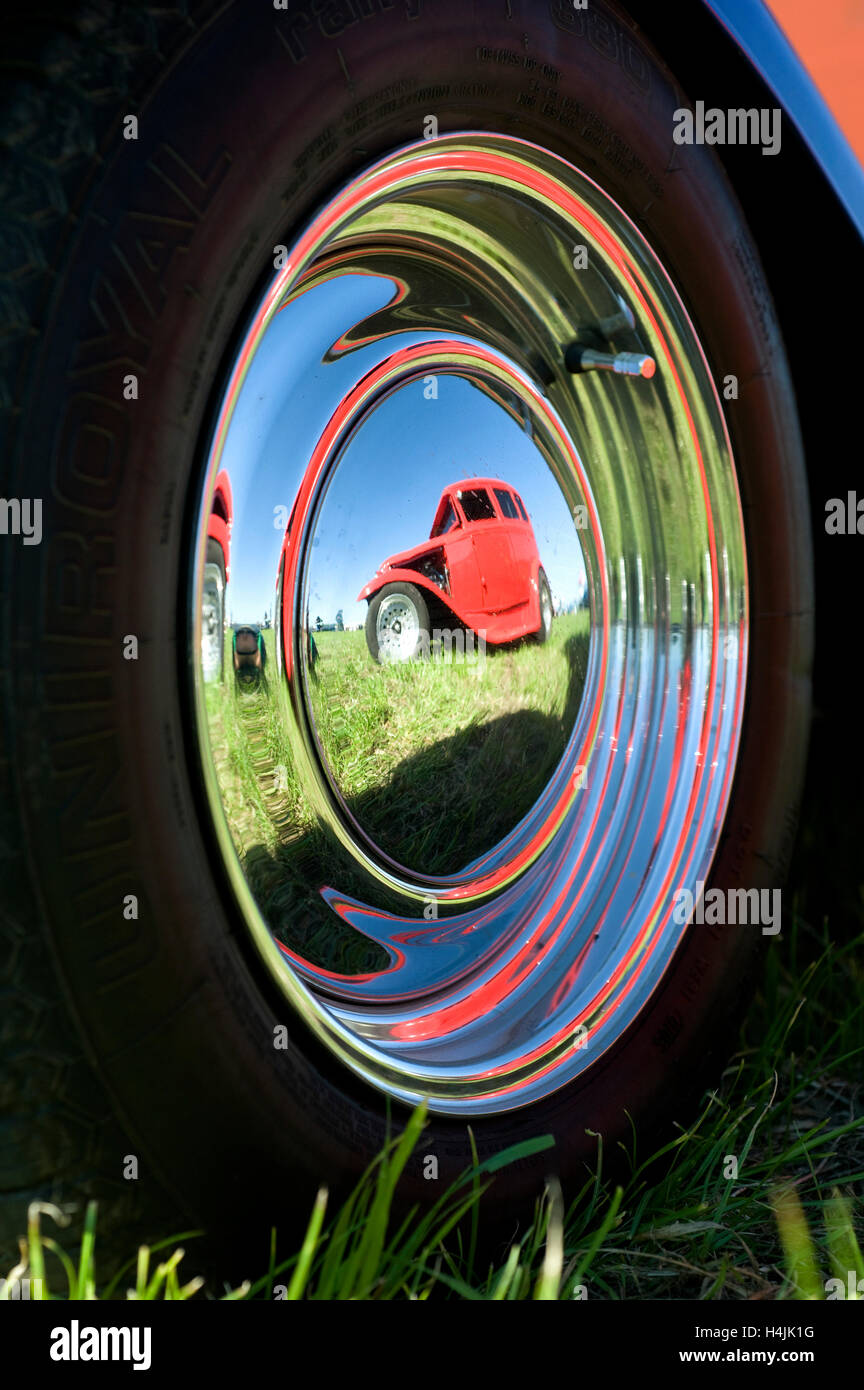 Kustom Kulture 2010, Hot Rods, custom Cars, Oldtimer und Chopper, Flughafen Schwarze Heide in Bottrop-Kirchhellen Stockfoto