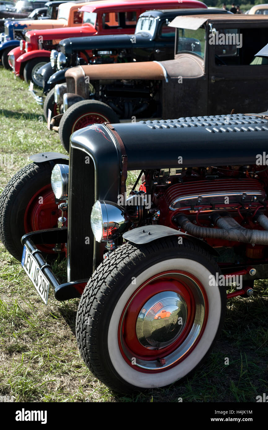 Kustom Kulture 2010, Hot Rods, custom Cars, Oldtimer und Chopper, Flughafen Schwarze Heide in Bottrop-Kirchhellen Stockfoto