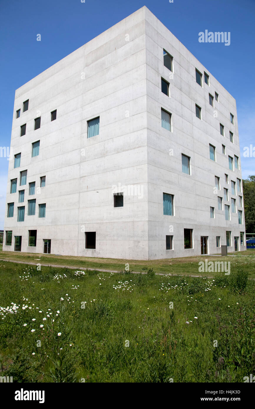 SANAA-Gebäude auf dem Gelände der Zeche Zollverein, ehemalige Zeche, Essen, Ruhrgebiet, Nordrhein-Westfalen Stockfoto