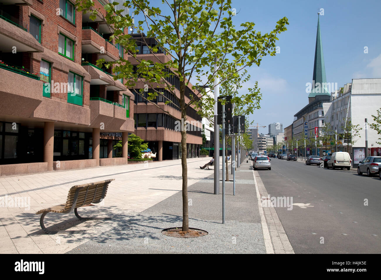 Stadtbild mit St.-Petri Kirche, Dortmund, Ruhrgebiet, Nordrhein-Westfalen Stockfoto