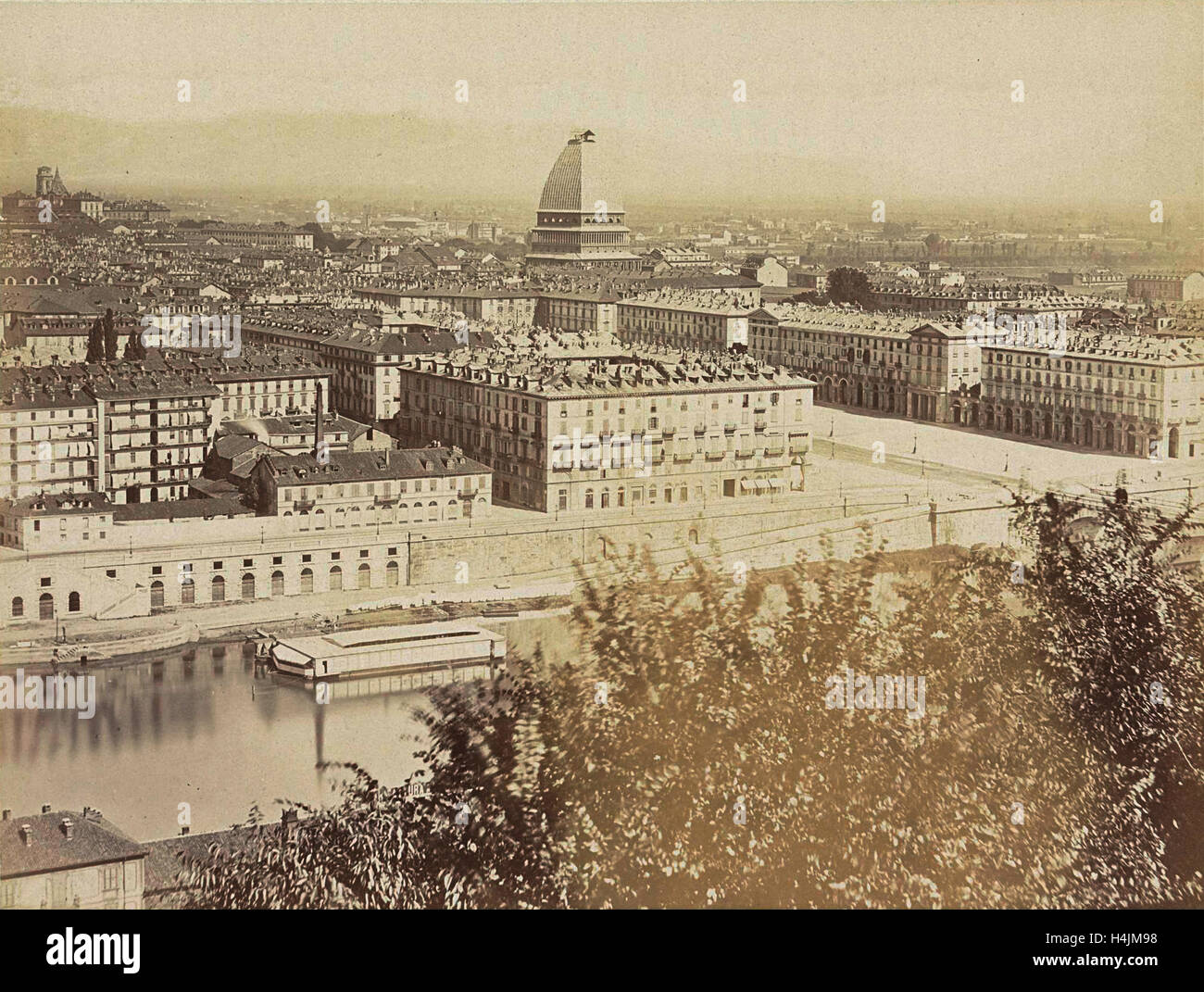 Ansicht von Turin, Torino Piemont Italien, anonym, ca. 1885 - um 1900 Stockfoto