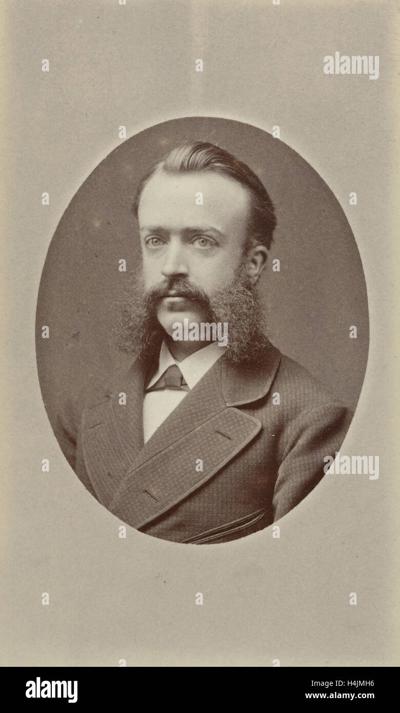 Porträt eines Mannes, Hg. Radermacher, c. 1875 - c. 1885 Stockfoto