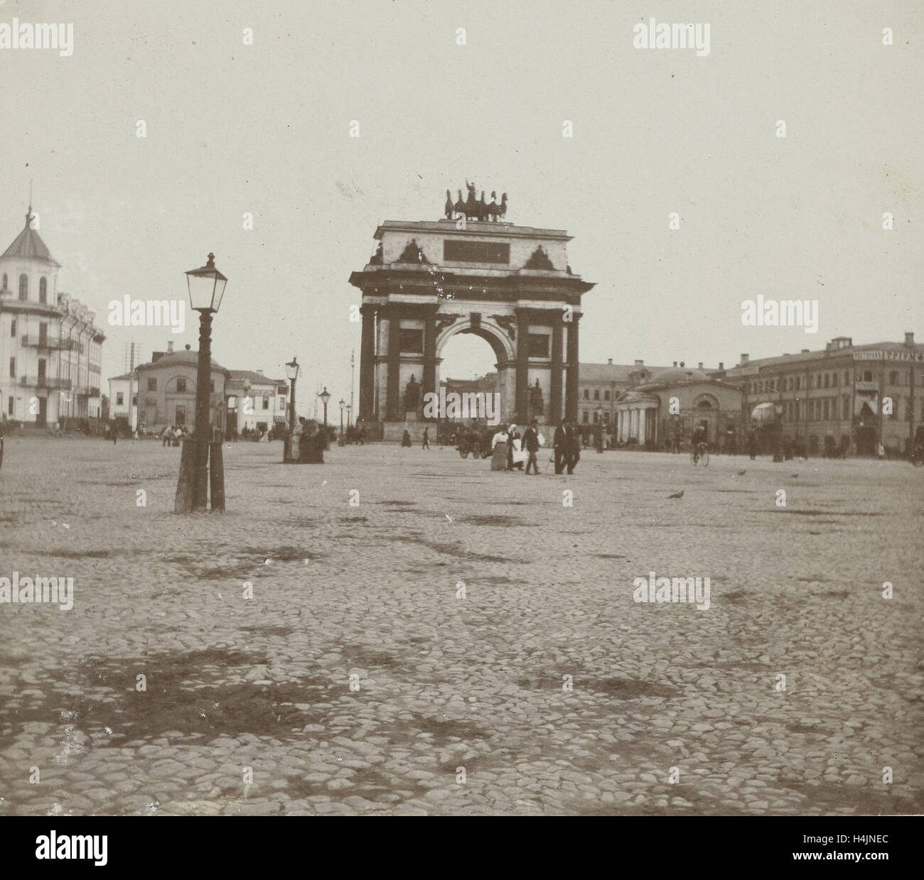 Triumphale Tor von Alexander i. in Moskau, Russland, Henry Pfau Wieldrecht, 1898 Stockfoto