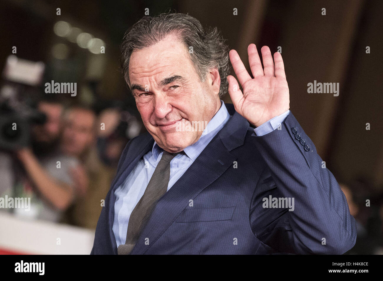 Rom, Italien. 14. Oktober 2016. Oliver Stone besucht die 'Snowden' Premiere während der 11. Rome Film Festival im Auditorium Parco Della Musica am 14. Oktober 2016 in Rom, Italien. | Verwendung Weltweit © Dpa/Alamy Live-Nachrichten Stockfoto