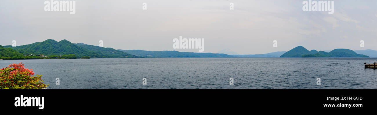 Schöne Berg Yotei rund um Lake Toya, Hokkaido, Japan Stockfoto
