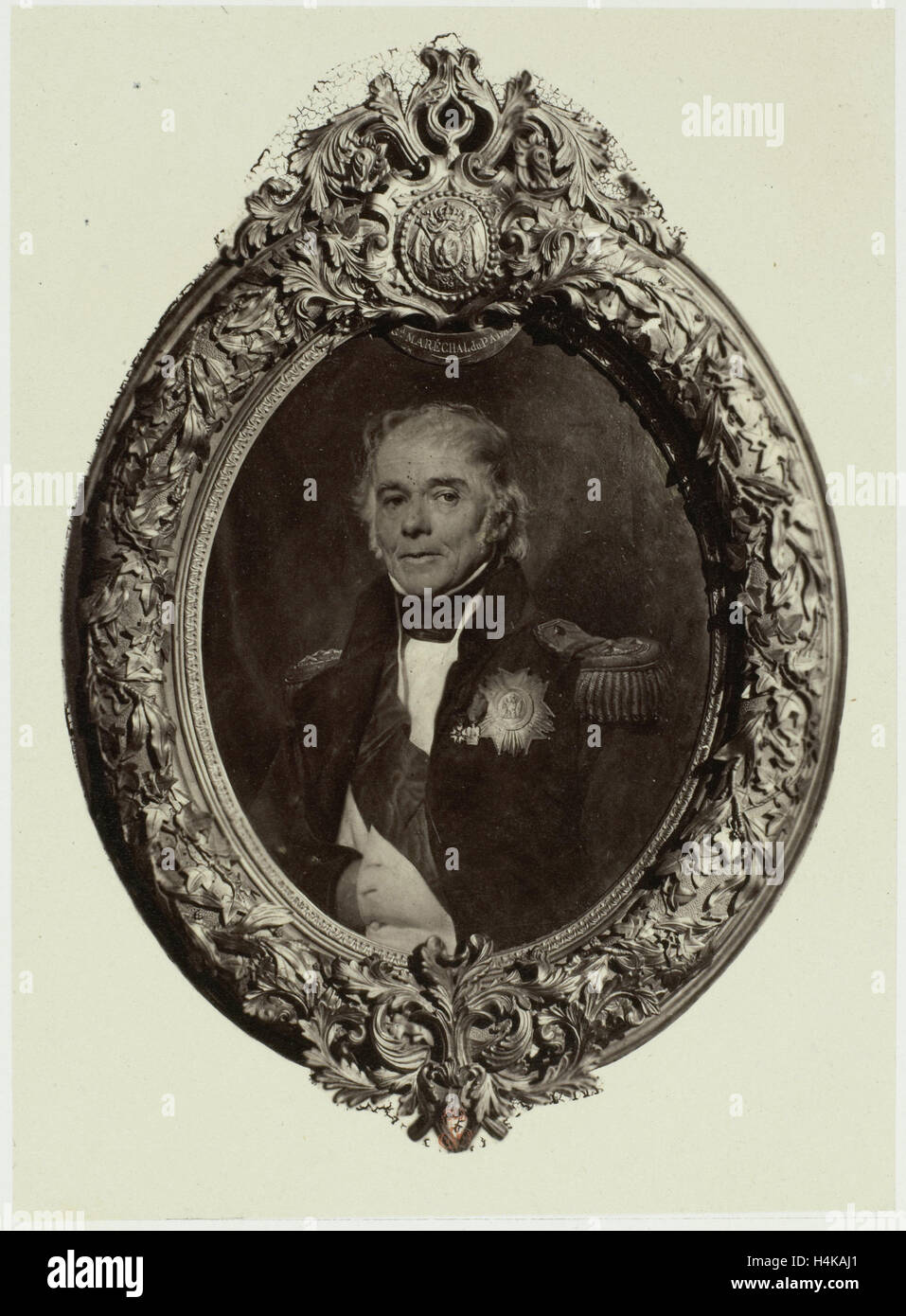 Gemälde von Paul Delaroche: Portrait du General Bertrand, Robert Jefferson Bingham, Goupil & Cie, 1858 Stockfoto