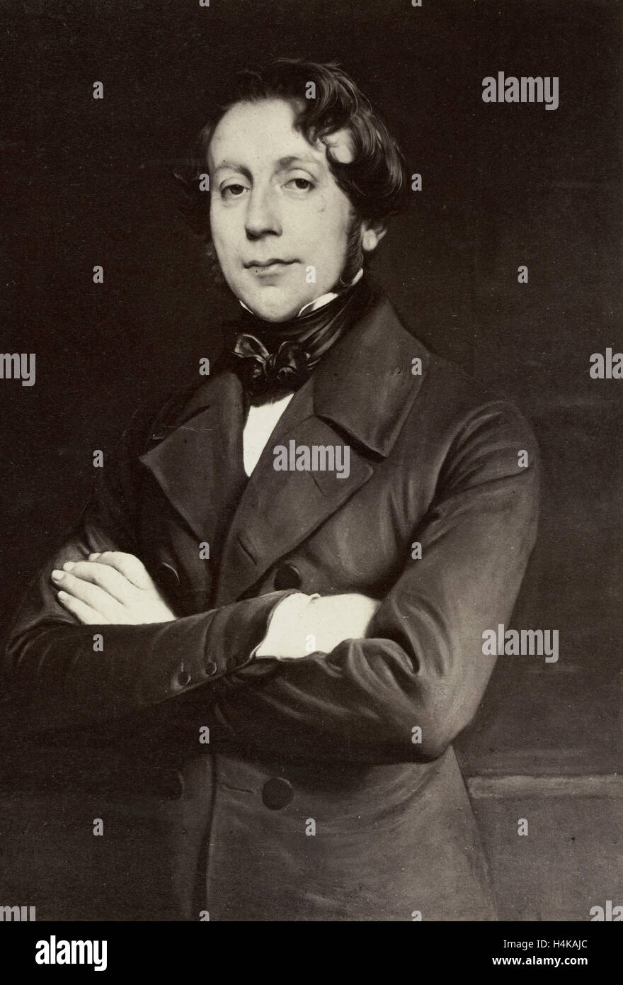 Gemälde von Paul Delaroche: Portrait de M. de Remusat, Robert Jefferson Bingham, Goupil & Cie, 1858 Stockfoto