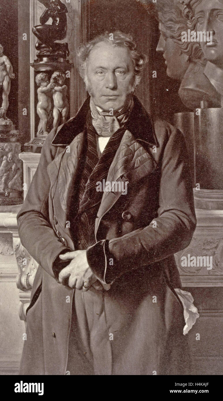Gemälde von Paul Delaroche, Portrait du Comte de Pourtales-Gorgier, Robert Jefferson Bingham, Goupil Cie 1858 Stockfoto