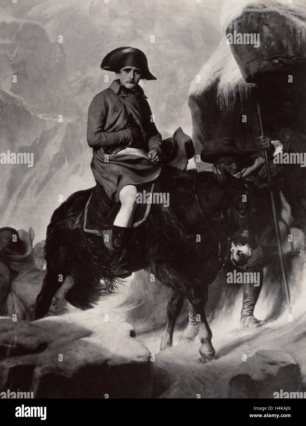Gemälde von Paul Delaroche: le General Bonaparte Franchisegeber Sant Les Alpes, Robert Jefferson Bingham, Goupil & Cie, 1858 Stockfoto