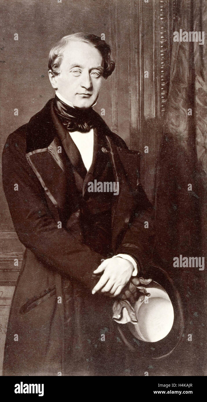 Gemälde von Paul Delaroche: Porträt M. Schneider, Robert Jefferson Bingham, Goupil & Cie, 1858 Stockfoto