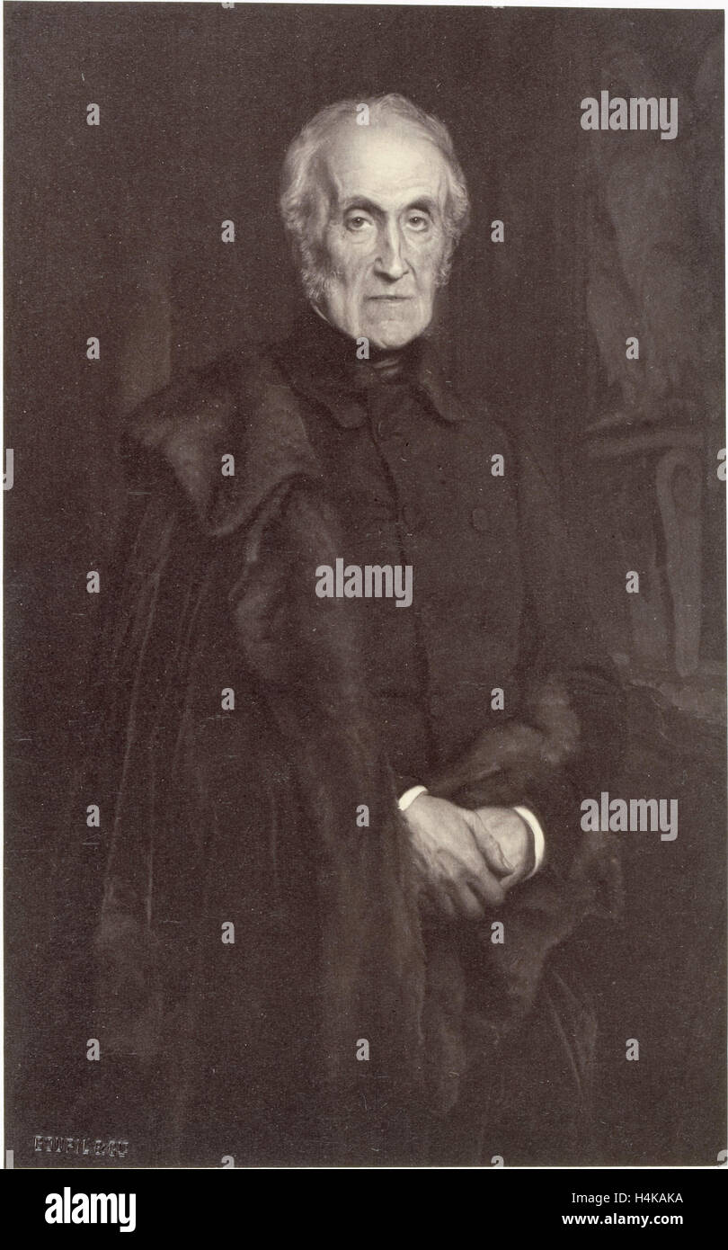 Gemälde von Paul Delaroche, Portrait du Fürst Adam Czartoryski. Robert Jefferson Bingham, Goupil Cie, 1858 Stockfoto
