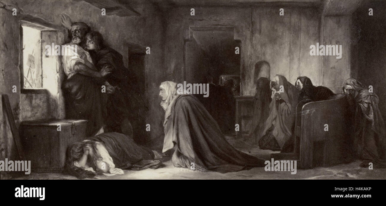 Gemälde von Paul Delaroche: la Vierge chez Les Saintes Femmes, die Jungfrau an den heiligen Frauen, Robert Jefferson Bingham Stockfoto