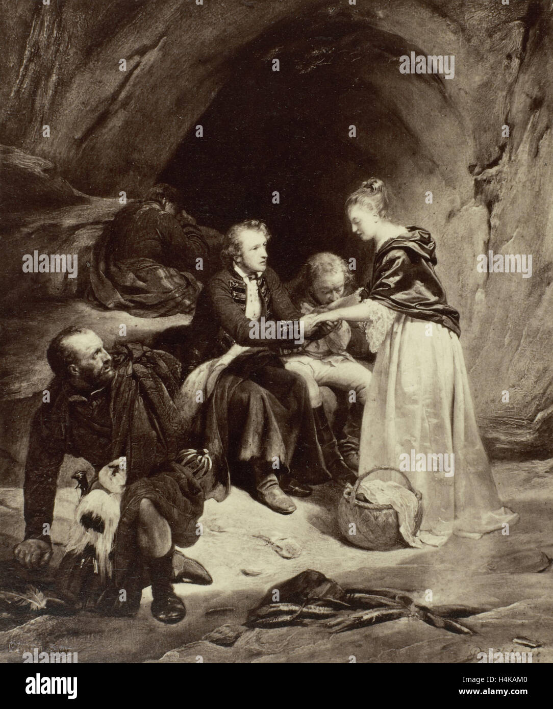 Gemälde von Paul Delaroche: Miss Macdonald, Robert Jefferson Bingham, Goupil & Cie, 1858 Stockfoto