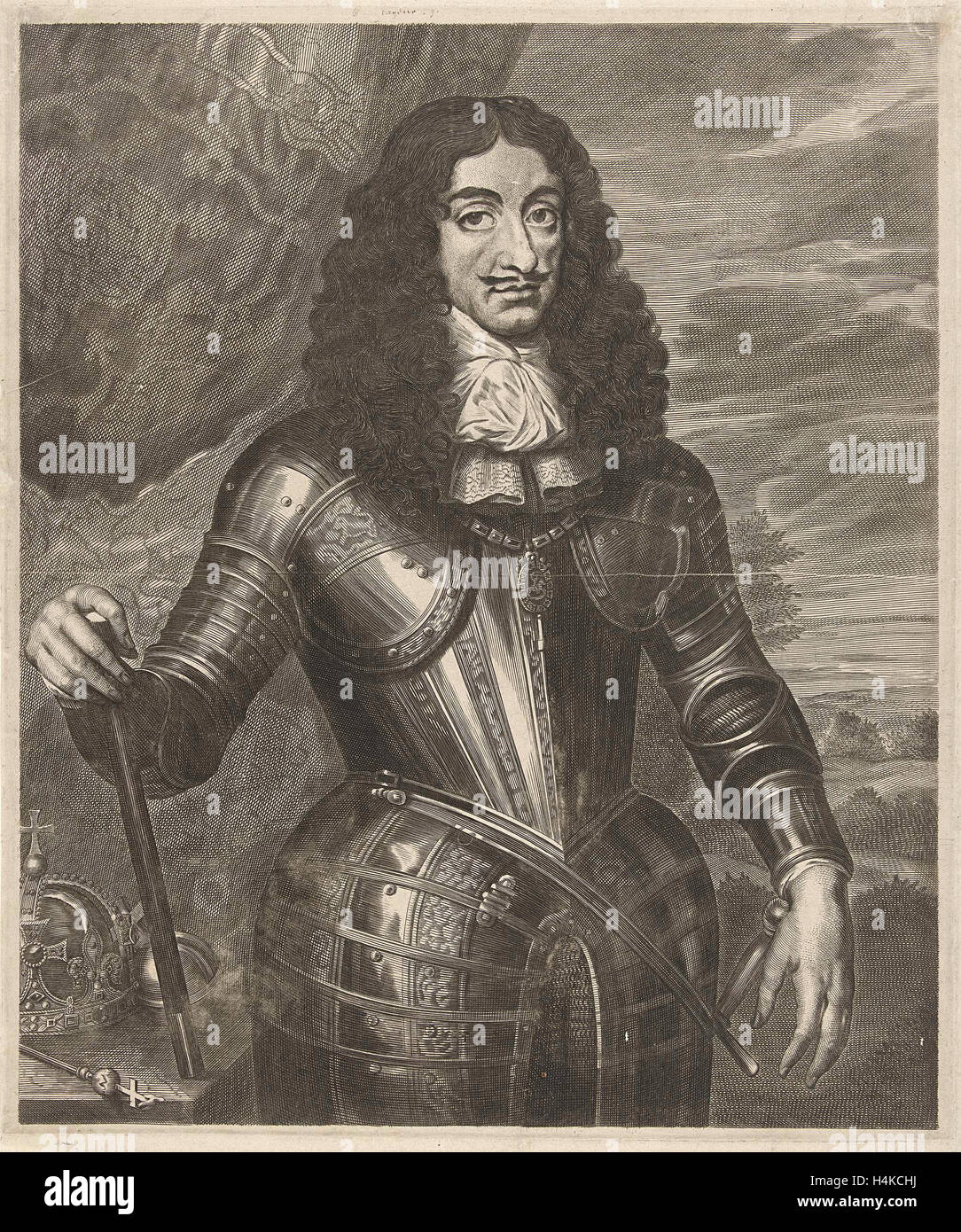 Porträt von Leopold i., Kaiser von Deutschland, Cornelis van Dalen II, Anonymous, Pieter Nason, 1648-1705 Stockfoto