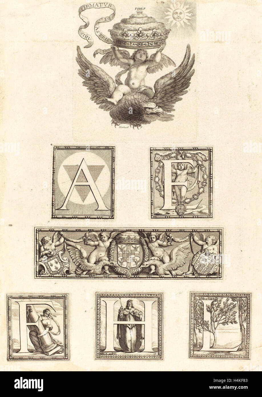 Robert Nanteuil, Französisch (1623-1678), Anhänger, Gravur Stockfoto