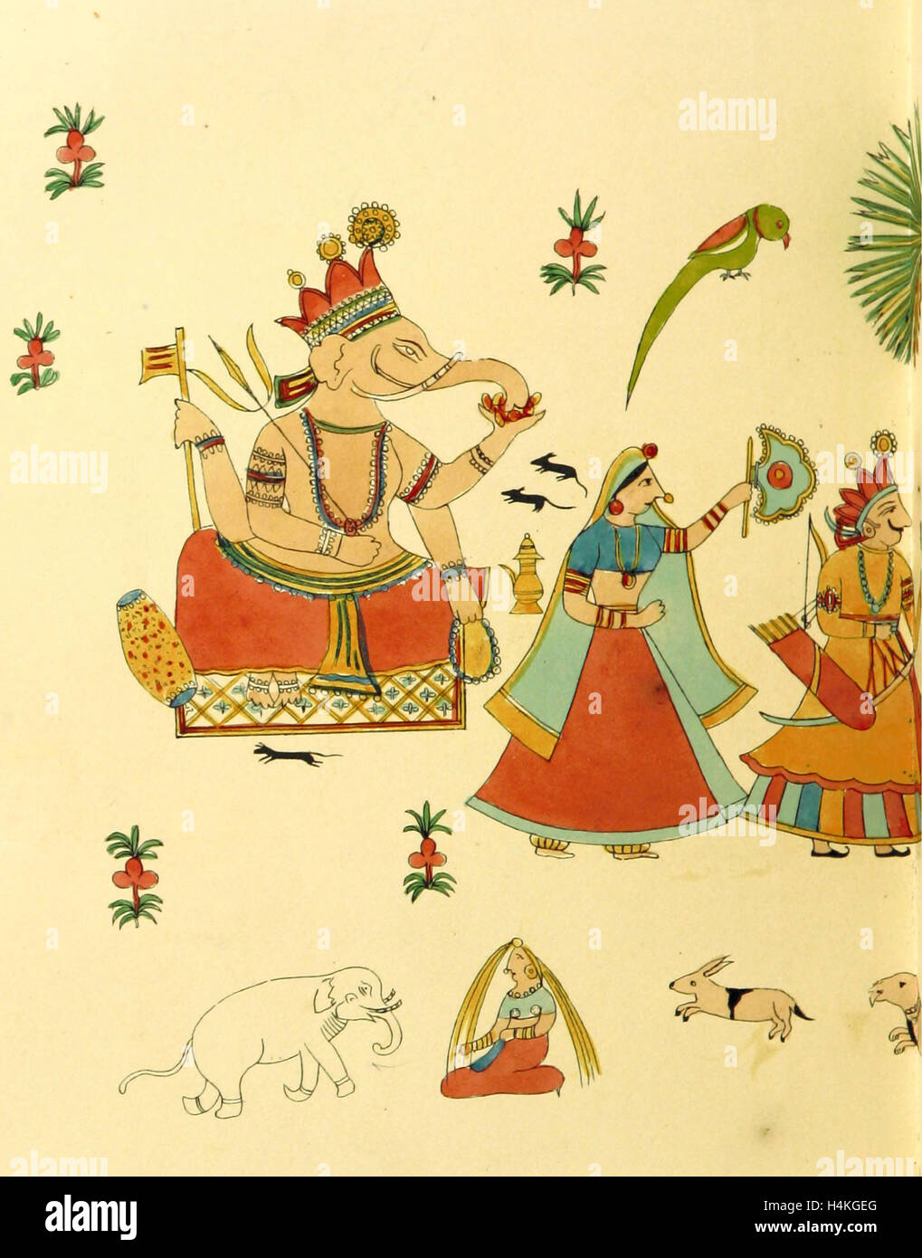 Skizzen, während ein Wohnsitz in einem der nördlichen Provinzen von Westindien, 19. Jahrhundert Gravur Stockfoto