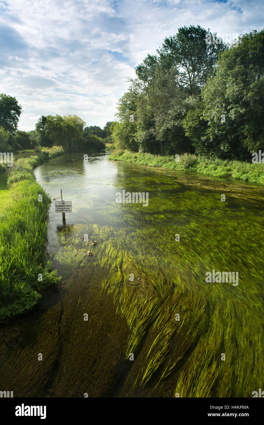 England, Berkshire, Hungerford, Eddington, Fluss Fischerei