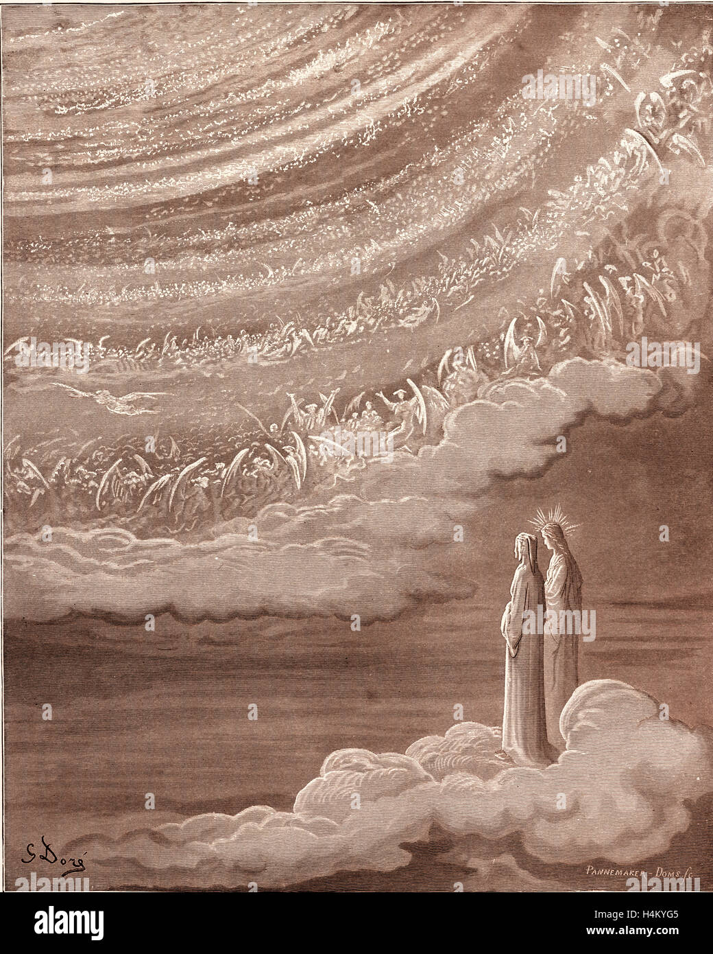 Den neunten Himmel Stockfoto