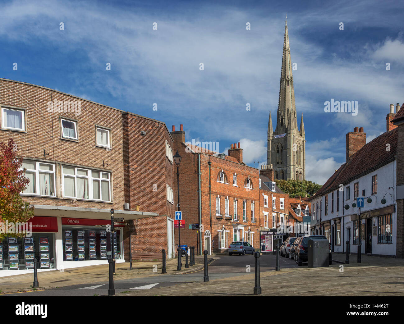 Kirche St. Wulfram ", Grantham, Lincolnshire Stockfoto