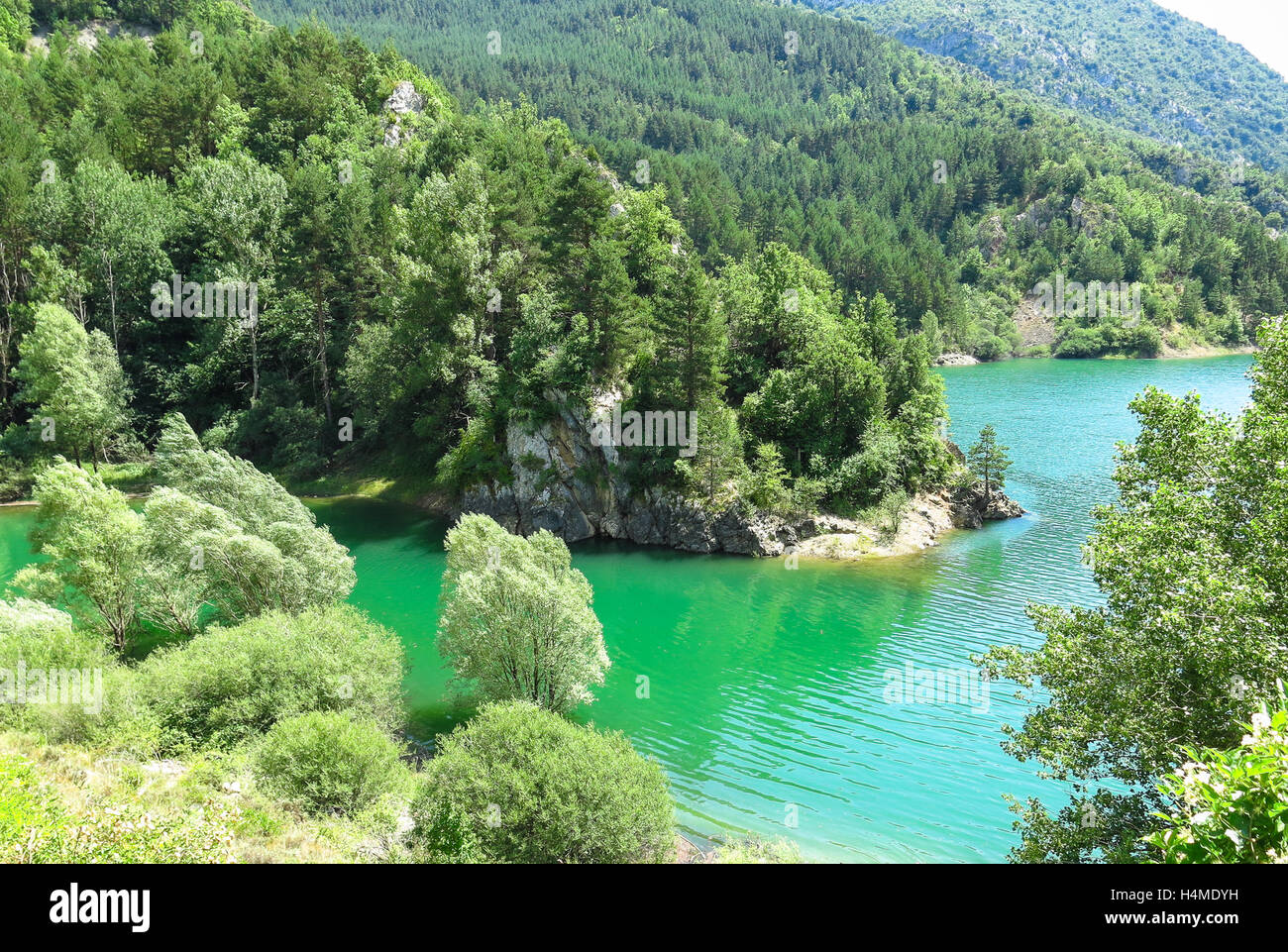 Die Escales Lagune, in der katalanischen Pyrenäen, Spanien Stockfoto