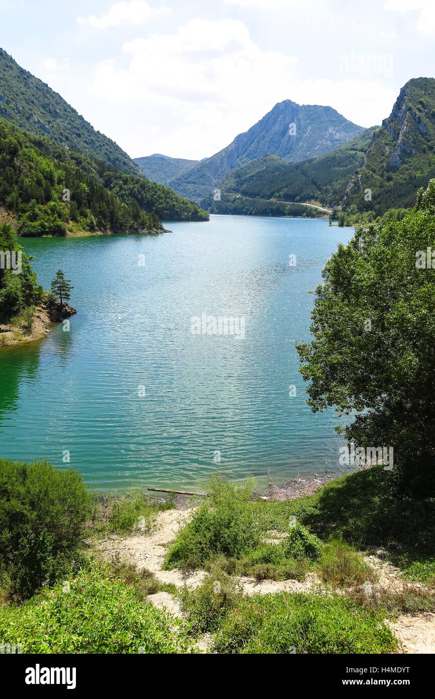 Die Escales Lagune, in der katalanischen Pyrenäen, Spanien Stockfoto
