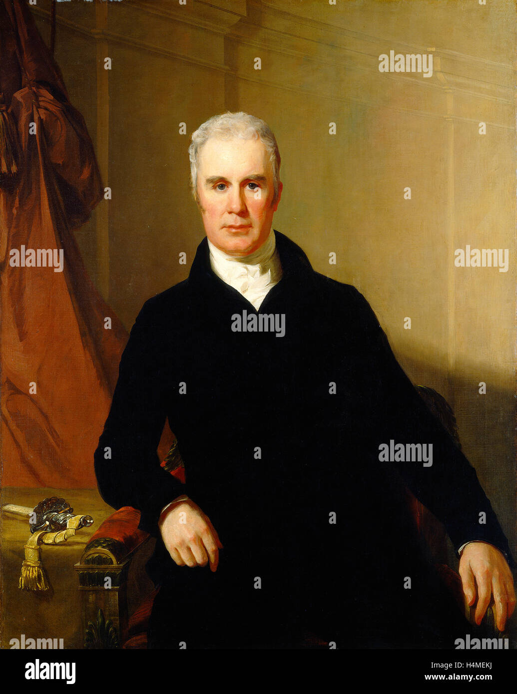 Thomas Sully (American, 1783-1872), Charles Carnan Ridgely, 1820, Öl auf Leinwand Stockfoto