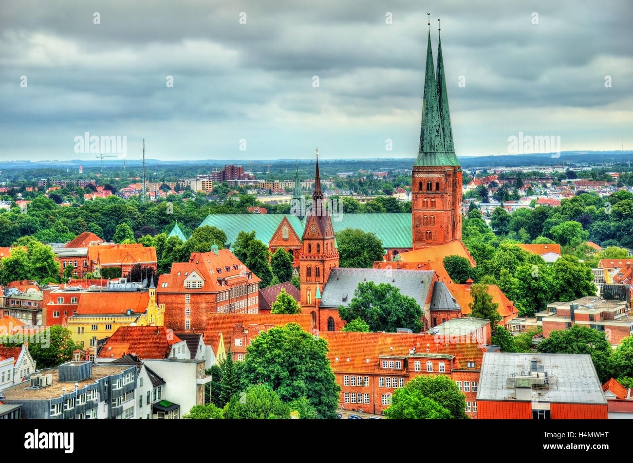 Lübeck Kathedrale - Deutschland, Schleswig-Holstein Stockfoto