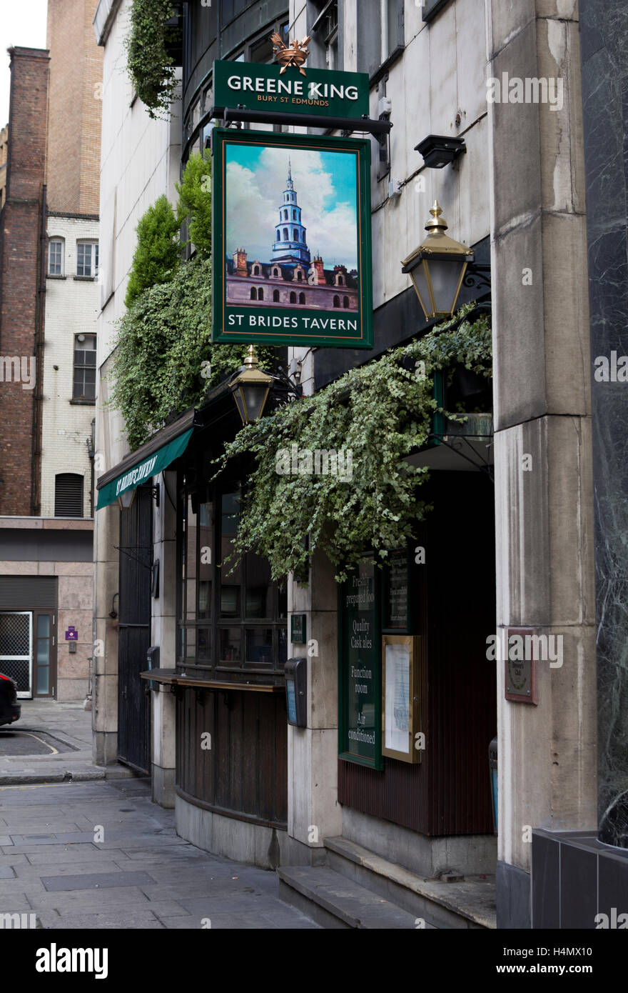 St. Brides Taverne, Blackfriars, London, UK Stockfoto