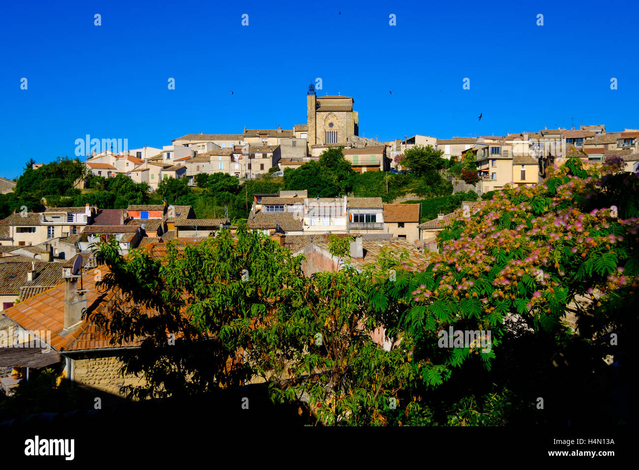 Valensole, Frankreich-Blick auf den Ort Stockfoto