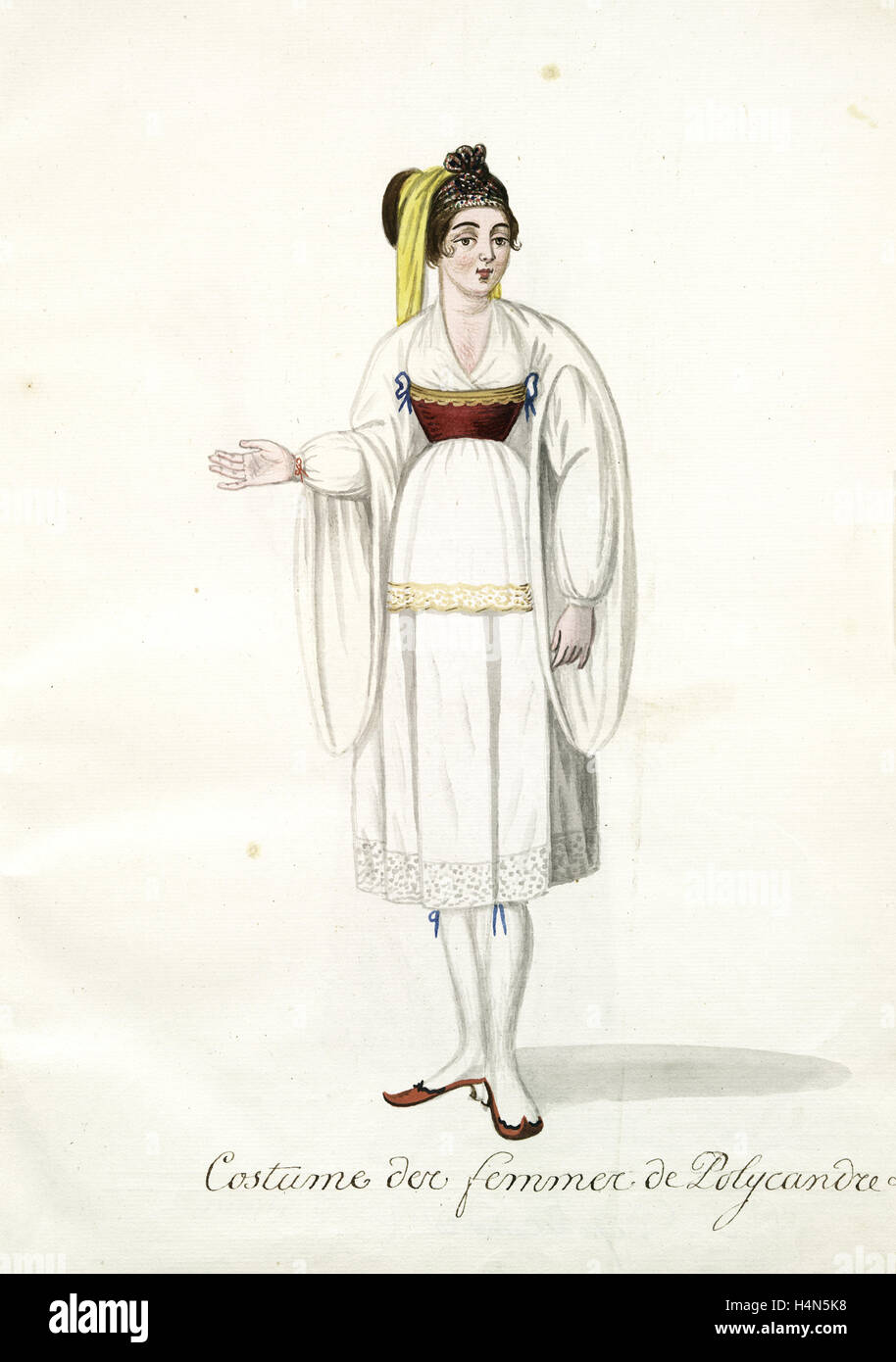 Kostüm des Femmes de Polycandre. [84]., Mahmud II., Sultan der Türken, 1784-1839, (Patron) Stockfoto