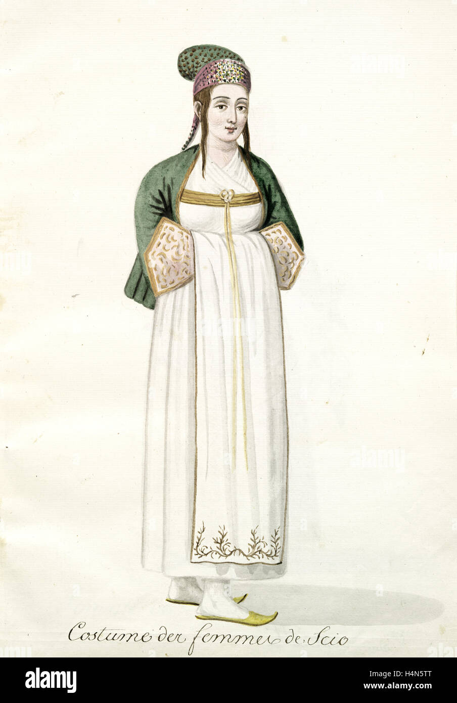 Kostüm des Femmes de Scio [Chios]. [81], Mahmud II., Sultan der Türken, 1784-1839, (Patron) Stockfoto