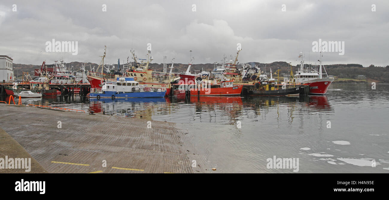 Fischtrawler in Killybegs Hafen Co Donegal Ireland Stockfoto