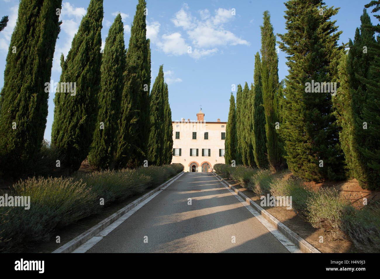 Toskanische Villa Stockfoto