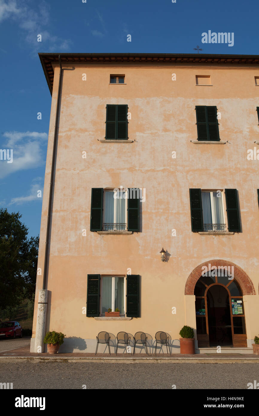 Toskanische villa Stockfoto