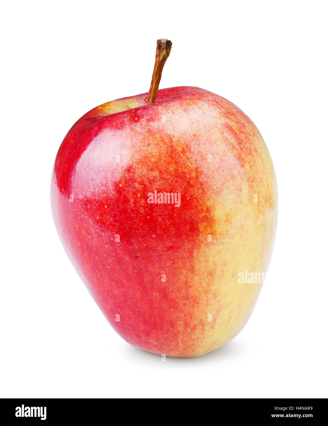Frische roter Apfel isoliert einen weißen Hintergrund, Stockfoto