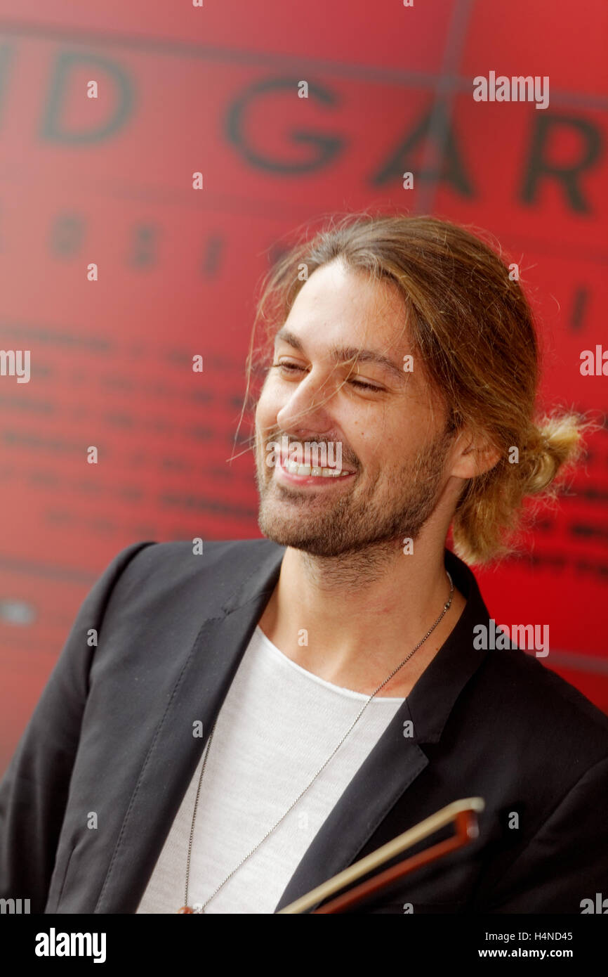 David Garrett, bei Hubert Burda Media, Explosive Leben! Tour-Promotion, Deutschland, 2016 Stockfoto