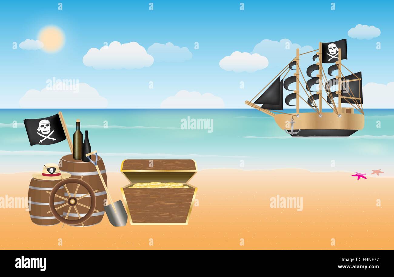 Pirate treasure Stockfotos und -bilder Kaufen - Alamy