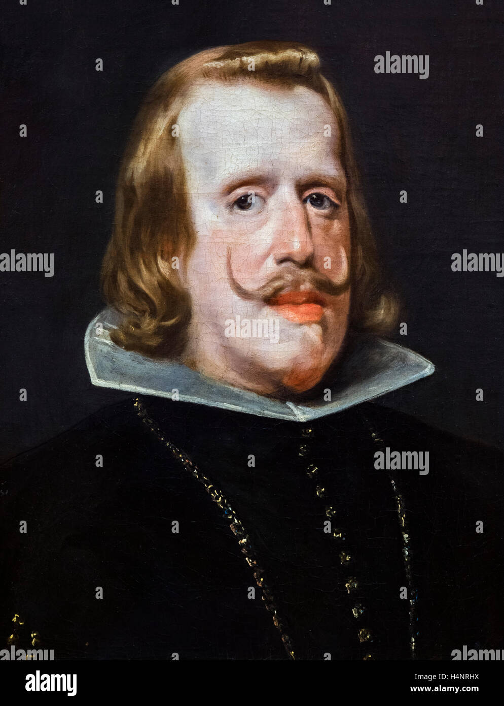 Philip IV von Spanien (Felipe IV; 1605-1665), König von Spanien und Portugal 1621 bis zu seinem Tod (Portugal, bis 1640), der für den Großteil des Dreißigjährigen Krieges regierte. Portrait von der Werkstatt von Diego Velázquez, c.1653-1659 Stockfoto